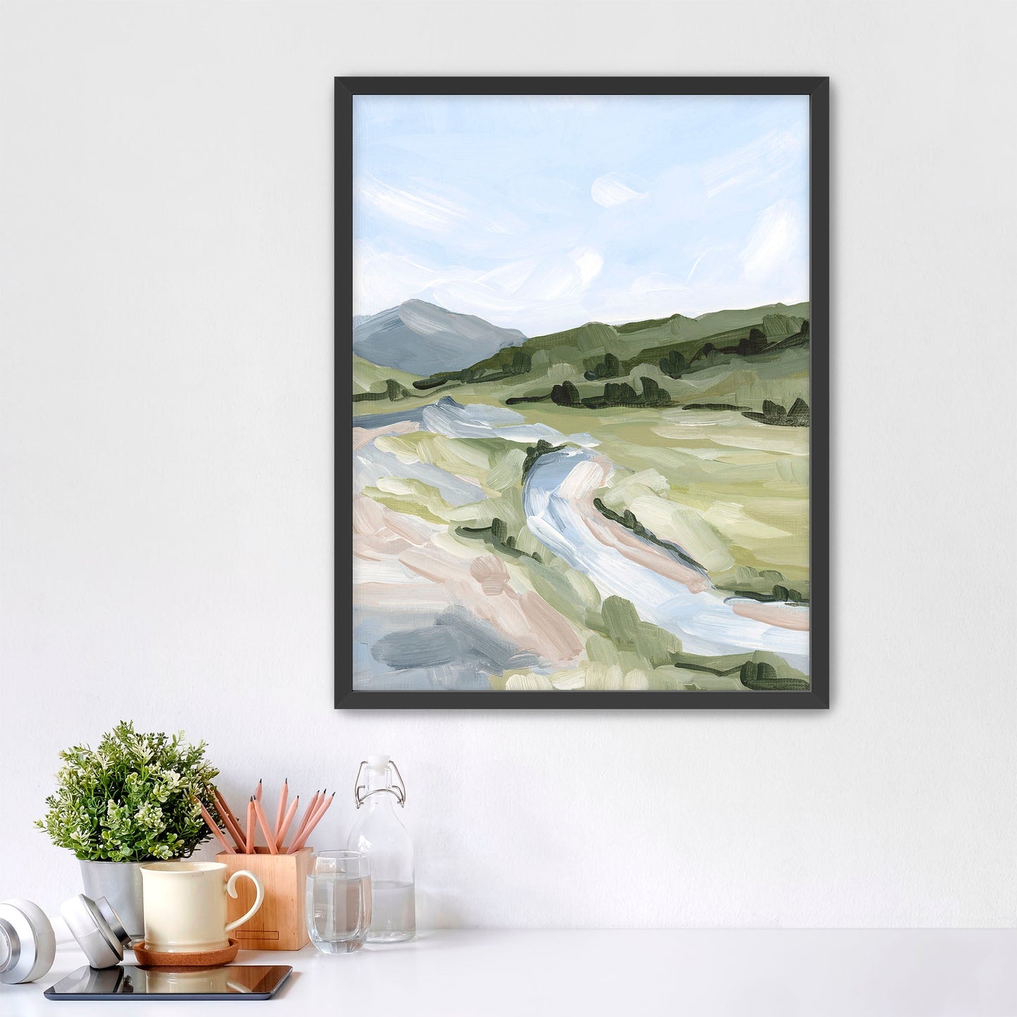 ’Animas Fork I’ Art Print - Paper / 5x7 in / Black Frame - Colorado Mountain Wall - abstract - Artwork - Landscape