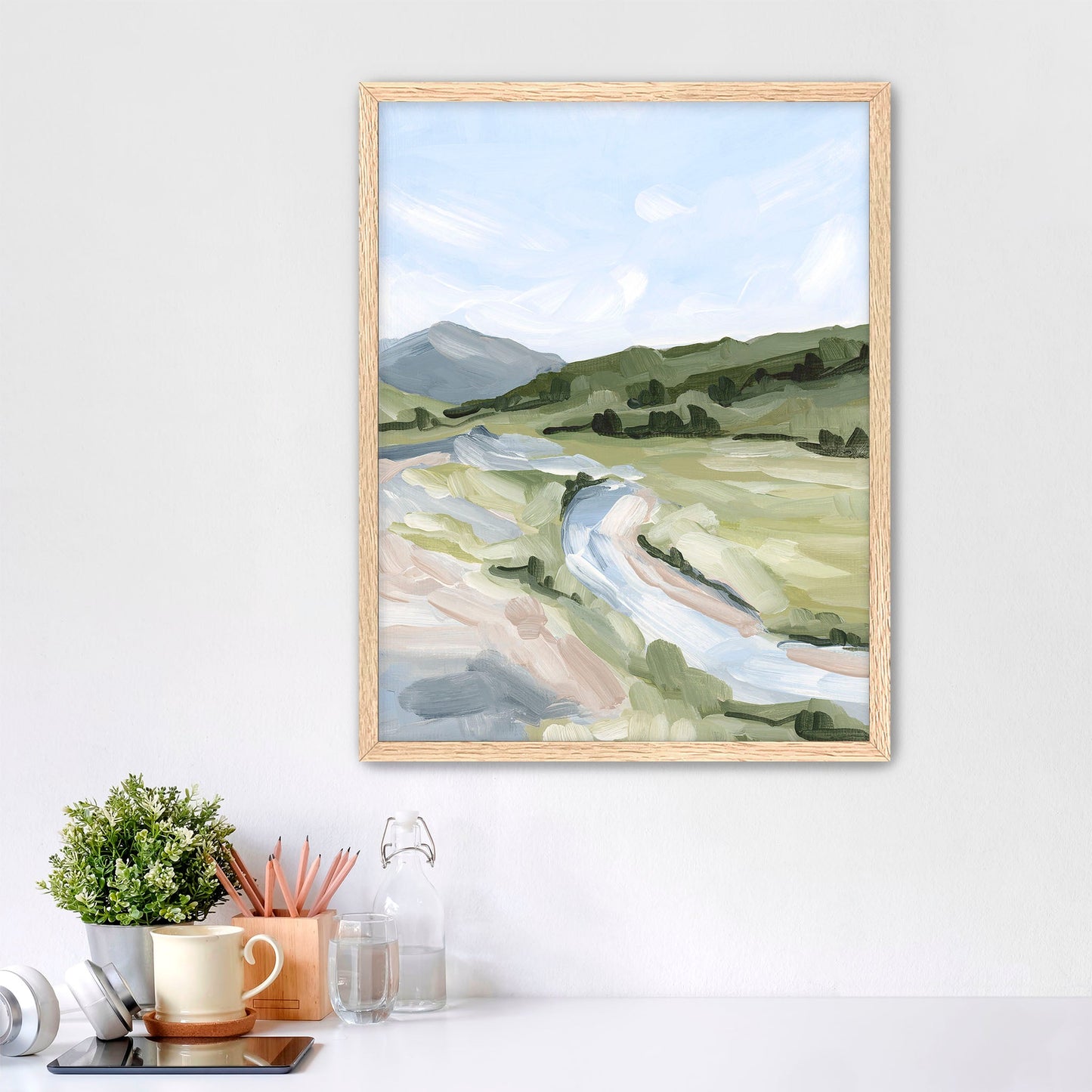 ’Animas Fork I’ Art Print - Paper / 5x7 in / Oak Frame - Colorado Mountain Wall - abstract - Artwork - Landscape