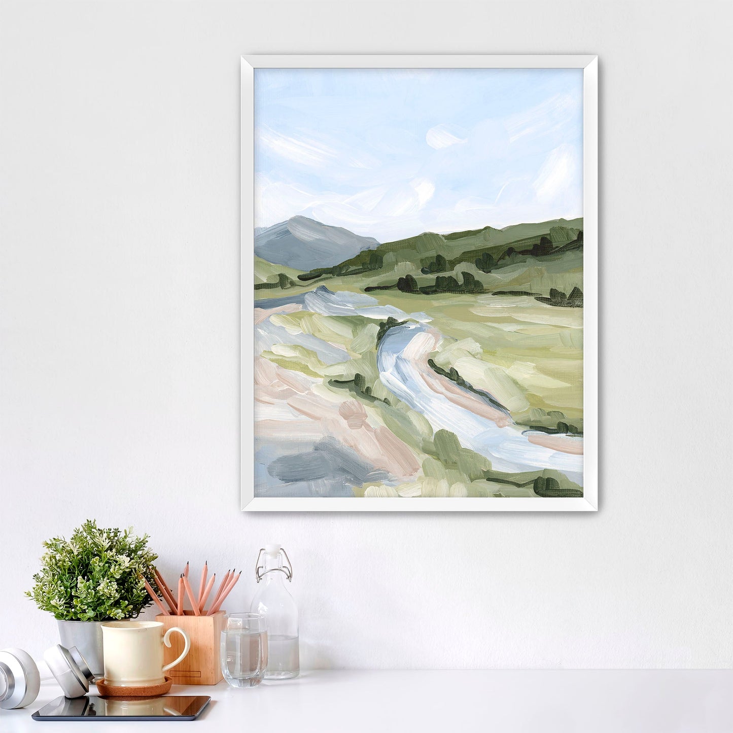 ’Animas Fork I’ Art Print - Paper / 5x7 in / White Frame - Colorado Mountain Wall - abstract - Artwork - Landscape