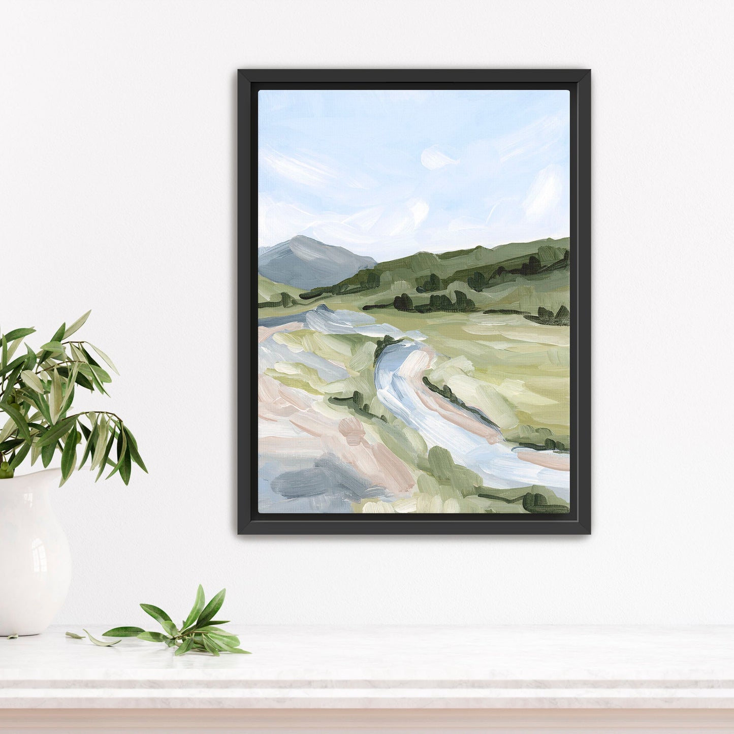 ’Animas Fork I’ Art Print - Stretched Canvas / 8x10 in / Black Frame - Colorado Mountain Wall - abstract - Artwork