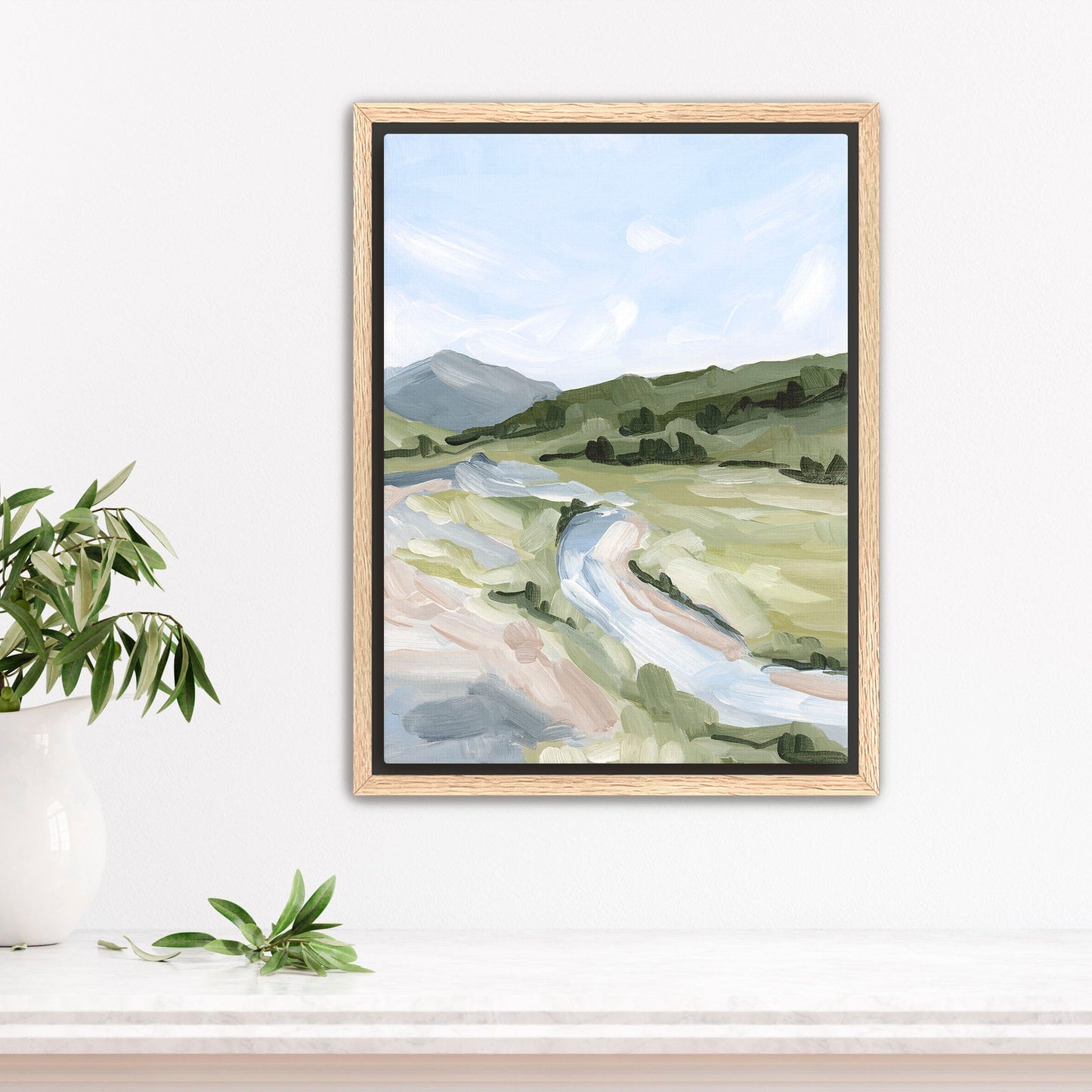 ’Animas Fork I’ Art Print - Stretched Canvas / 8x10 in / Oak Frame - Colorado Mountain Wall - abstract - Artwork