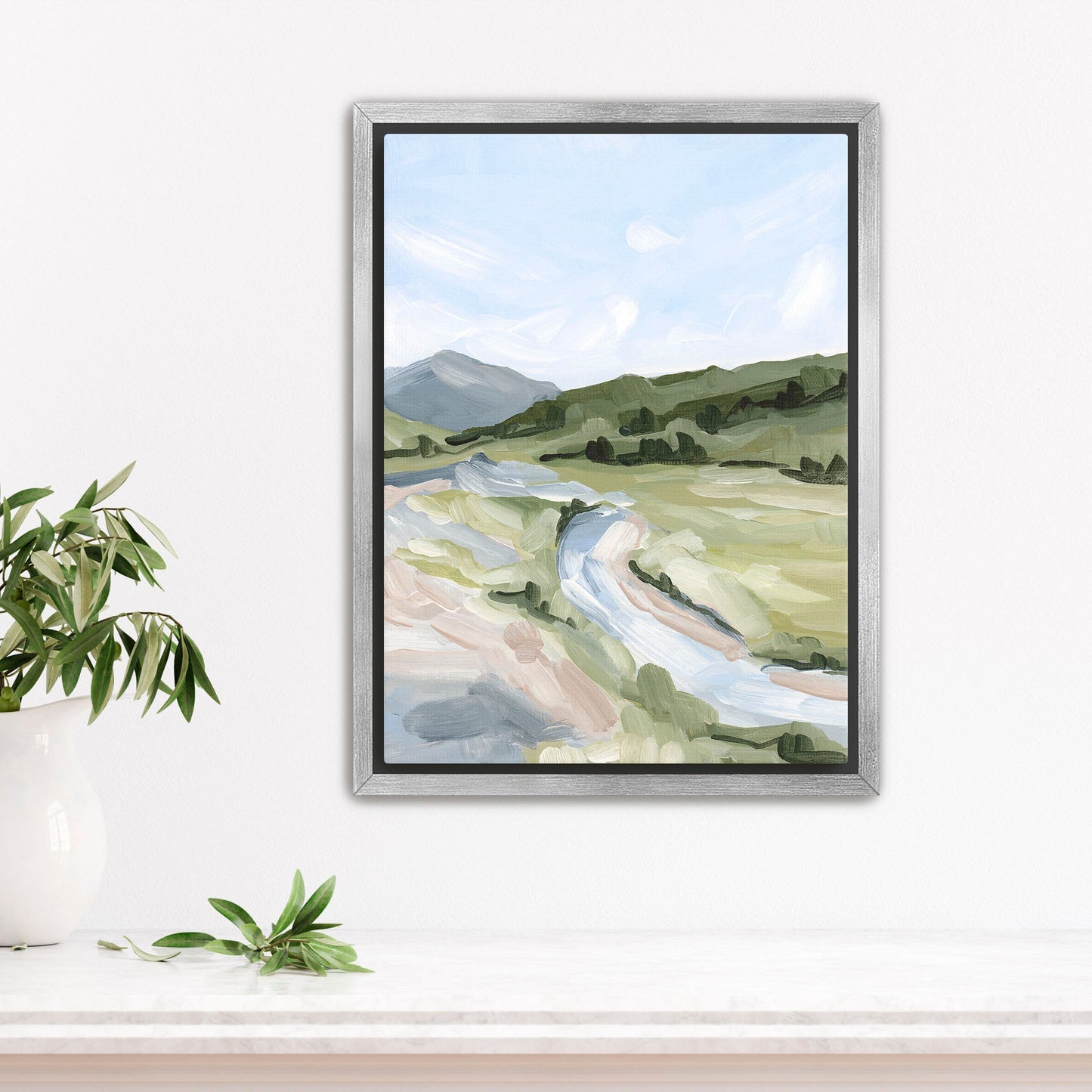 ’Animas Fork I’ Art Print - Stretched Canvas / 8x10 in / Silver Frame - Colorado Mountain Wall - abstract - Artwork