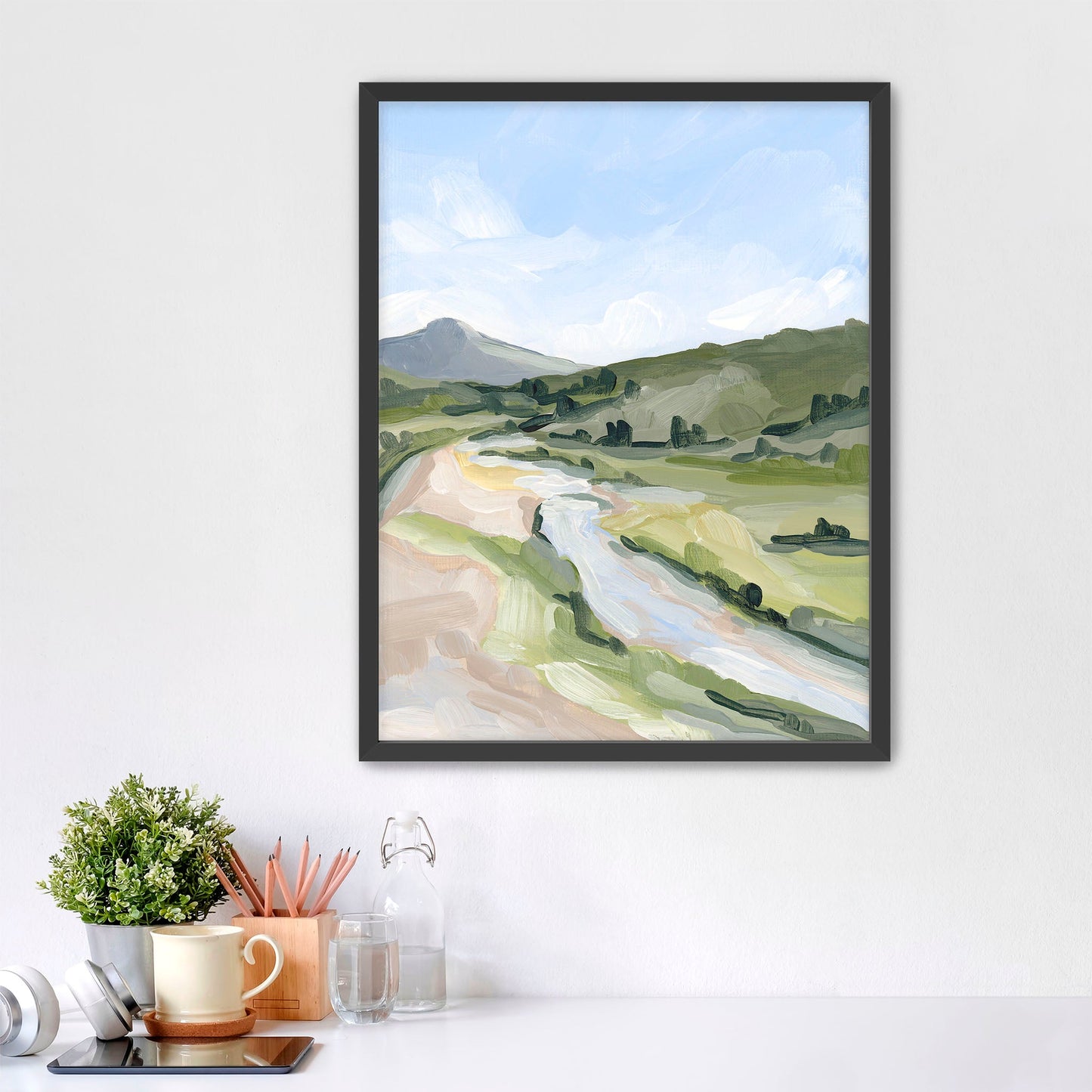 ’Animas Fork II’ Art Print - Paper / 5x7 in / Black Frame - Colorado Landscape - abstract - Artwork