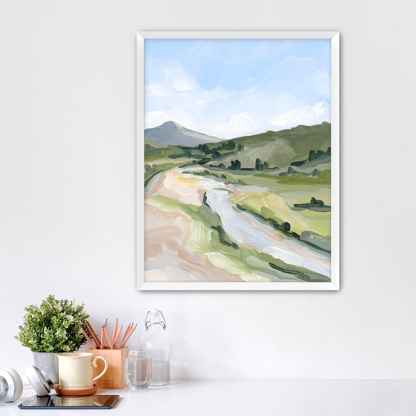 ’Animas Fork II’ Art Print - Paper / 5x7 in / White Frame - Colorado Landscape - abstract - Artwork