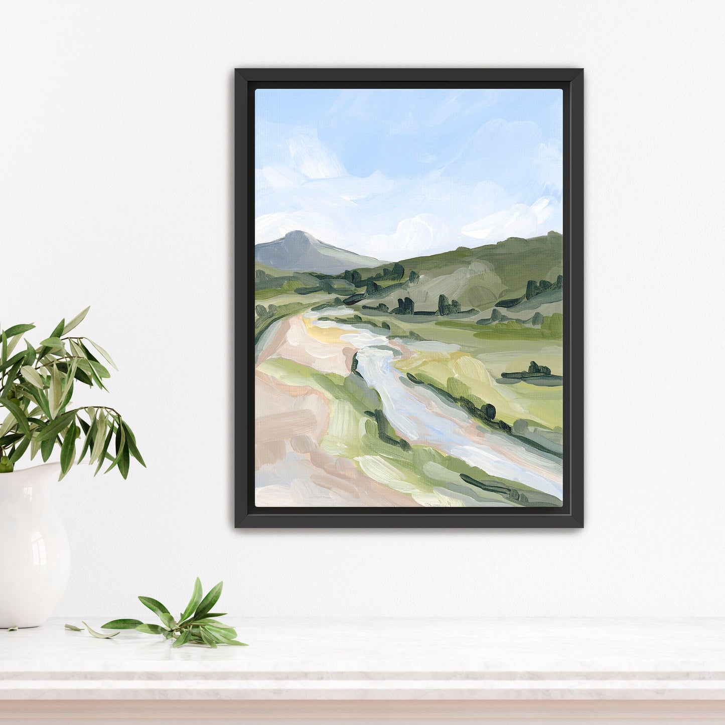 ’Animas Fork II’ Art Print - Stretched Canvas / 8x10 in / Black Frame - Colorado Landscape - abstract - Artwork