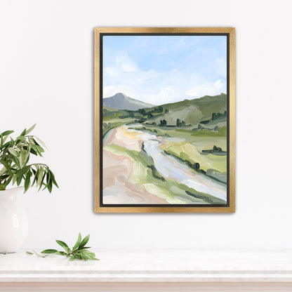 ’Animas Fork II’ Art Print - Stretched Canvas / 8x10 in / Gold Frame - Colorado Landscape - abstract - Artwork