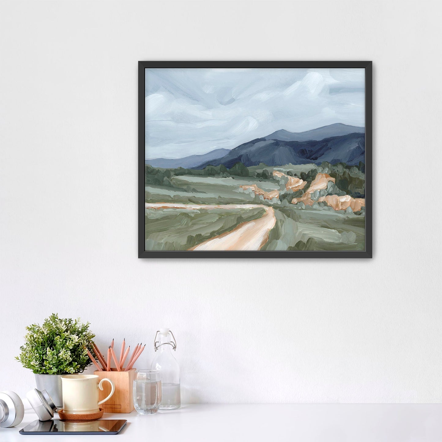 ’April Canyon’ Art Print - Paper / 5x7 in / Black Frame - Colorado Springs - abstract - Artwork