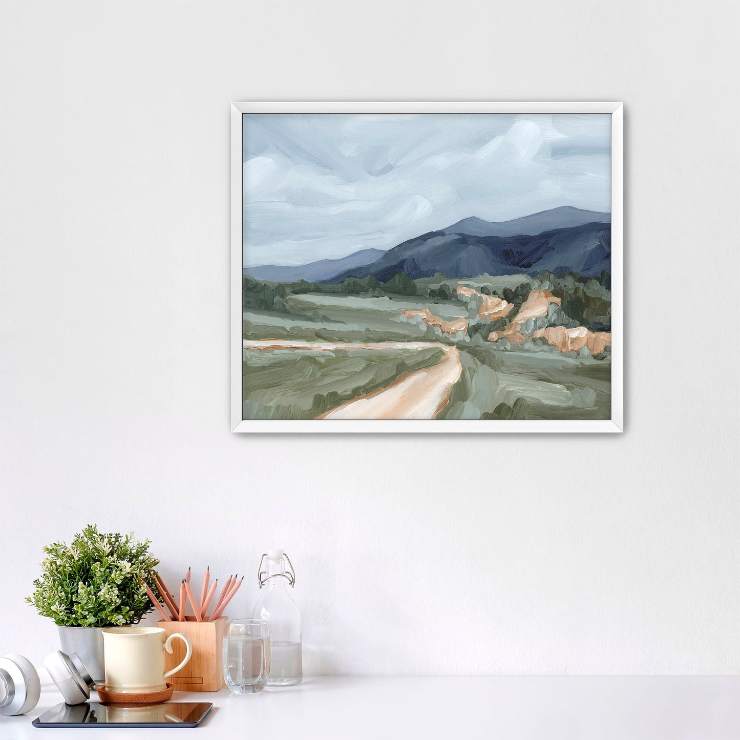 ’April Canyon’ Art Print - Paper / 5x7 in / White Frame - Colorado Springs - abstract - Artwork