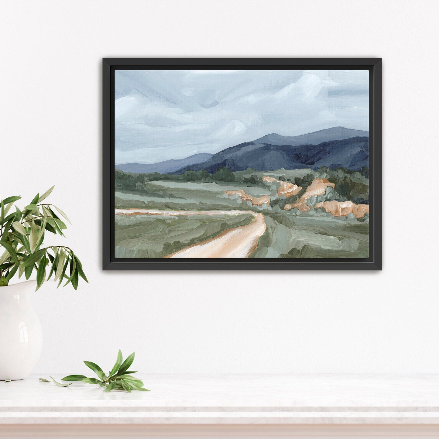 ’April Canyon’ Art Print - Stretched Canvas / 8x10 in / Black Frame - Colorado Springs - abstract - Artwork