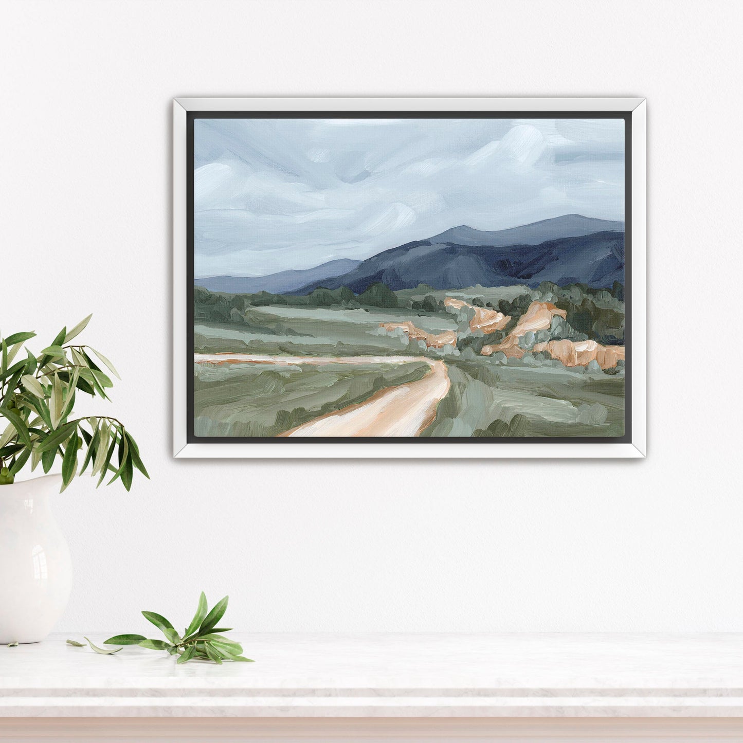 ’April Canyon’ Art Print - Stretched Canvas / 8x10 in / White Frame - Colorado Springs - abstract - Artwork