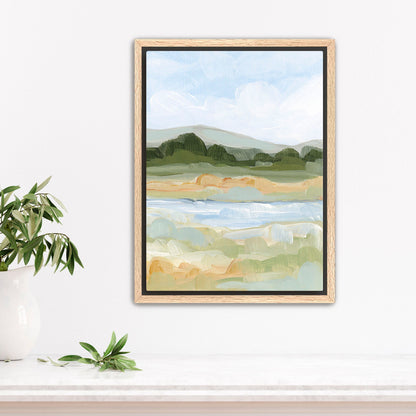 ’Back Again’ Art Print - Stretched Canvas / 8x10 in / Oak Frame - Colorado Mountain Wall - abstract - Artwork