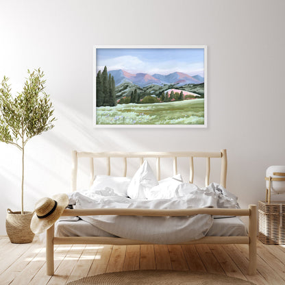 ’Basin Glow’ Art Print - Idaho Landscape Mountain Wall - ’sun valley’ - abstract - Artwork