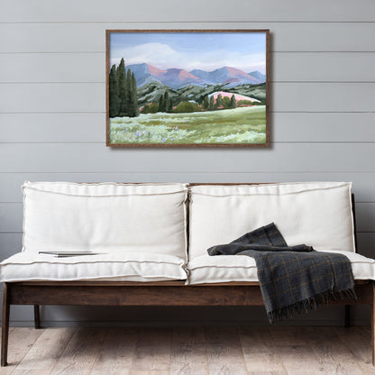 ’Basin Glow’ Art Print - Idaho Landscape Mountain Wall - ’sun valley’ - abstract - Artwork