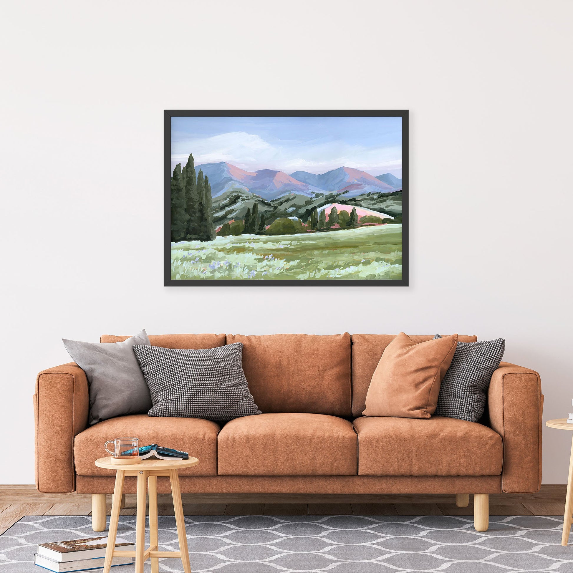 ’Basin Glow’ Art Print - Idaho Landscape Mountain Wall - ’sun valley’ - abstract - Artwork