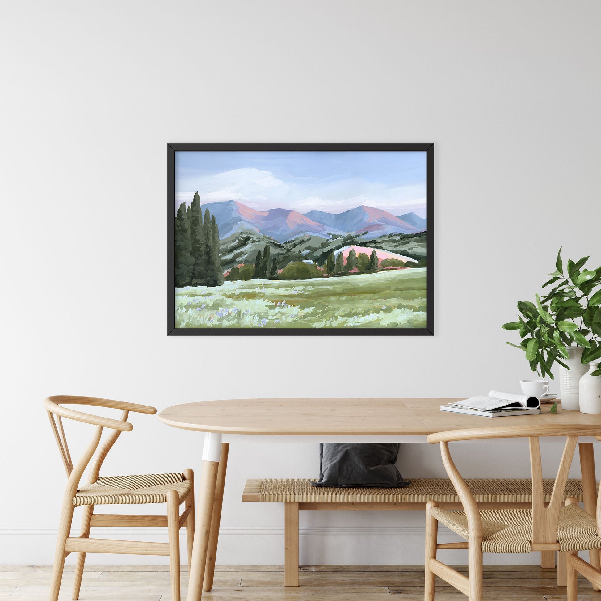 ’Basin Glow’ Art Print - Idaho Landscape Mountain Wall - ’sun valley’ - abstract - Artwork