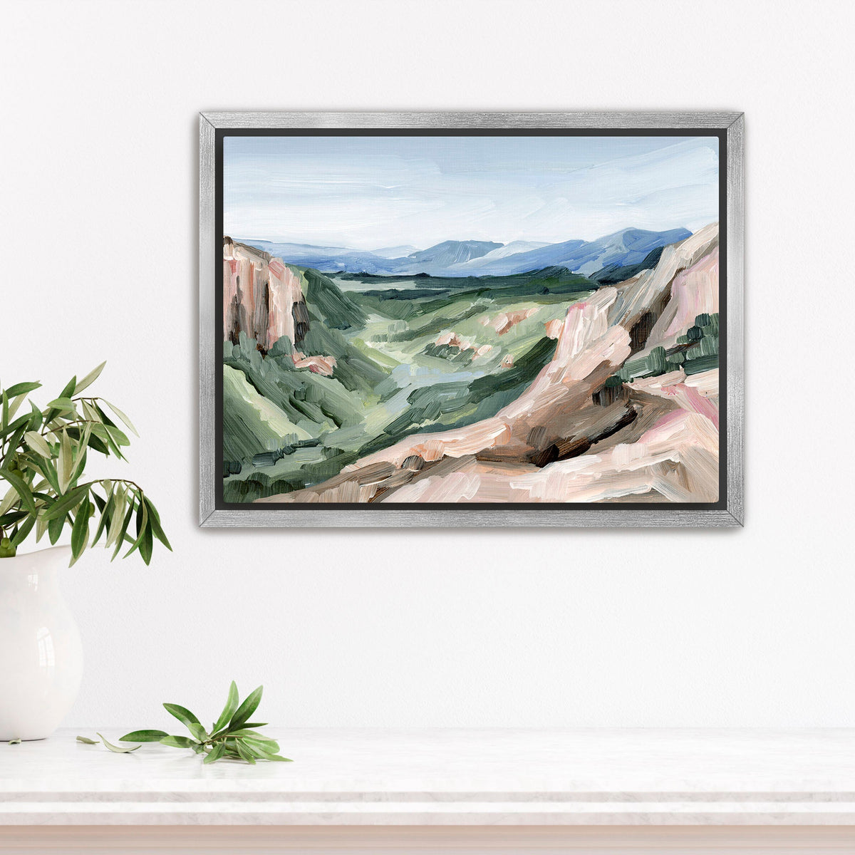 ’Black Bear Pass’ Art Print - Stretched Canvas / 8x10 in / Silver Frame - Colorado Wall - abstract - Artwork - jeep
