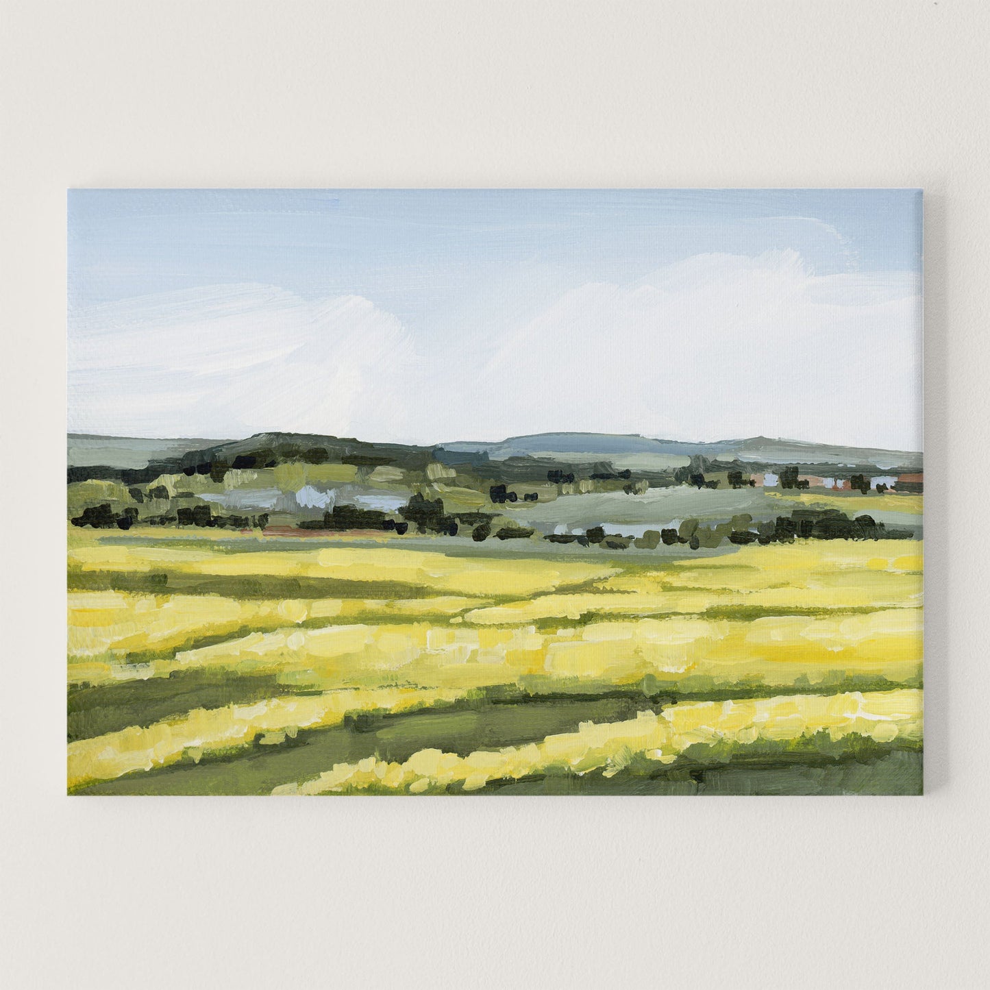 ’Blooming Fields’ Art Print - Stretched Canvas / 8x10 in / No Frame - Germany Landscape Wall - Artwork - Europe