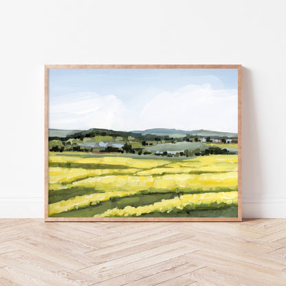 "Blooming Fields" Art Print - Katie Garrison Art