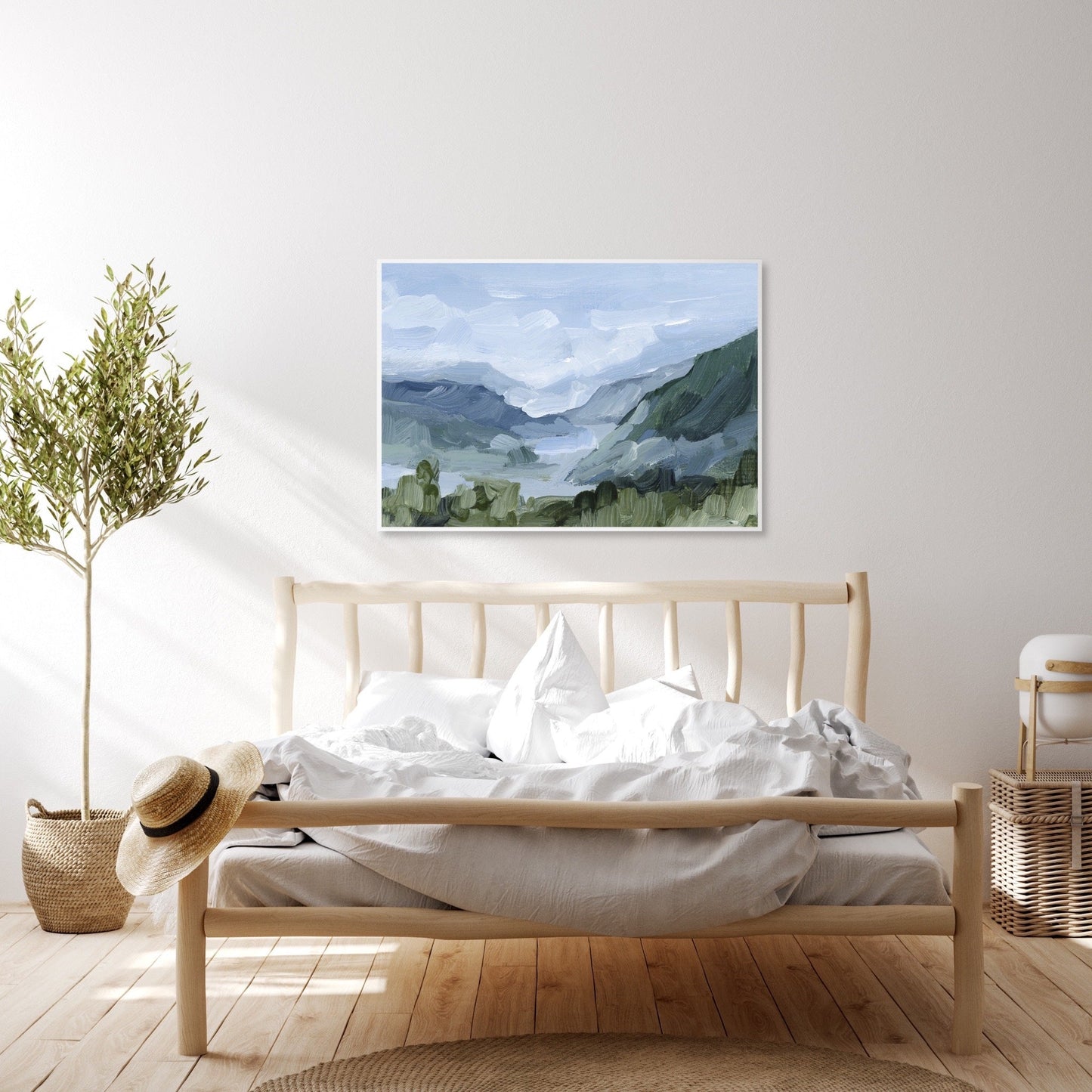 ’Blue Juneau’ Art Print - Alaska Mountain Landscape - coast - Coastal - coastline