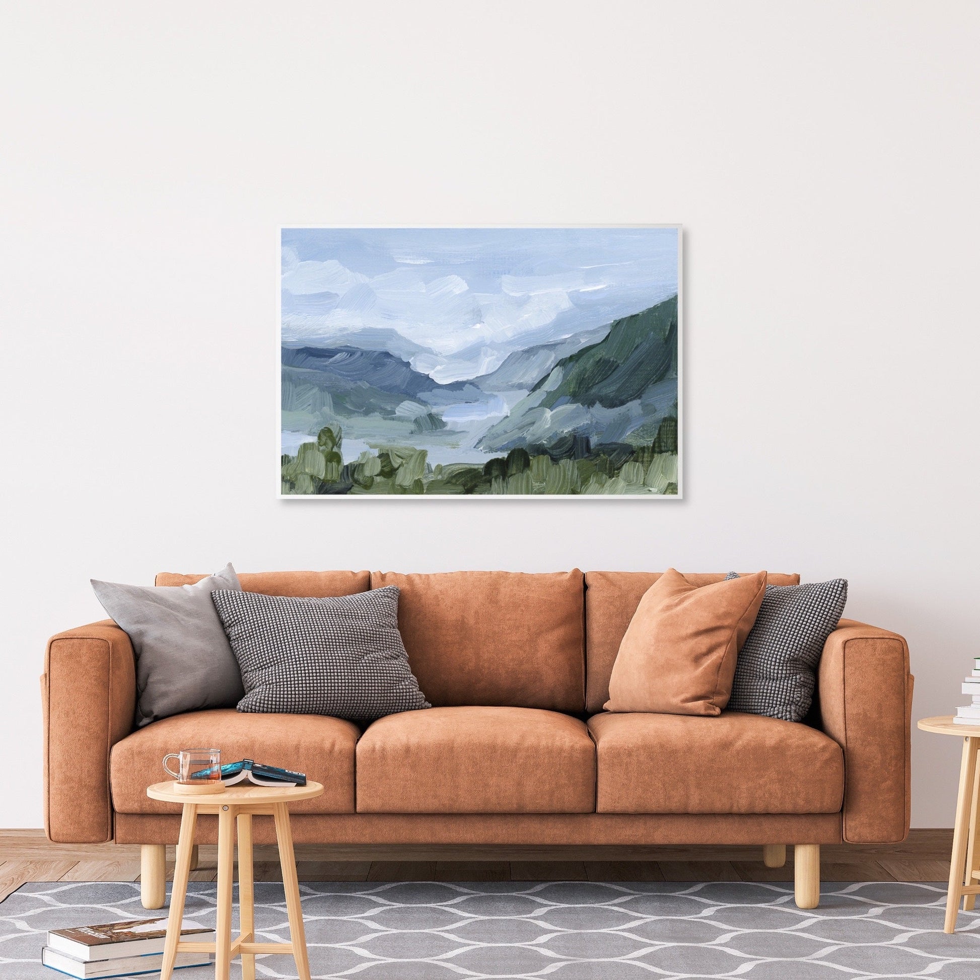 ’Blue Juneau’ Art Print - Alaska Mountain Landscape - coast - Coastal - coastline