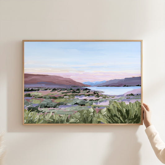 Kunstdruck „Zuhause im Tal“
