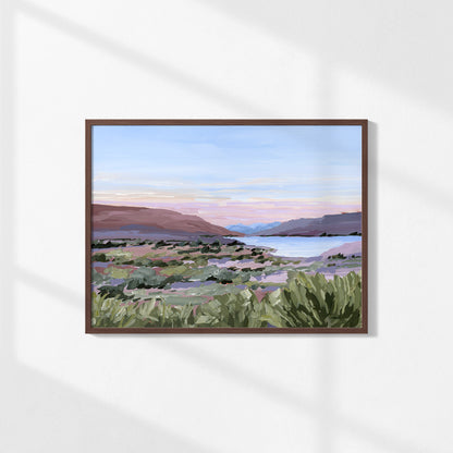 Kunstdruck „Zuhause im Tal“