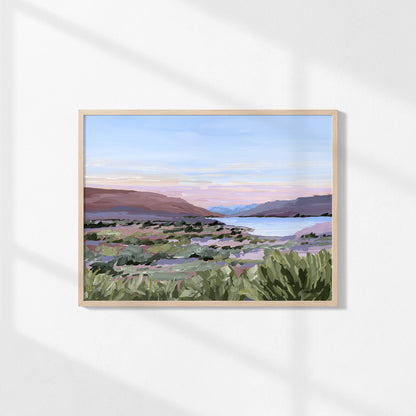 Kunstdruck „Zuhause im Tal“