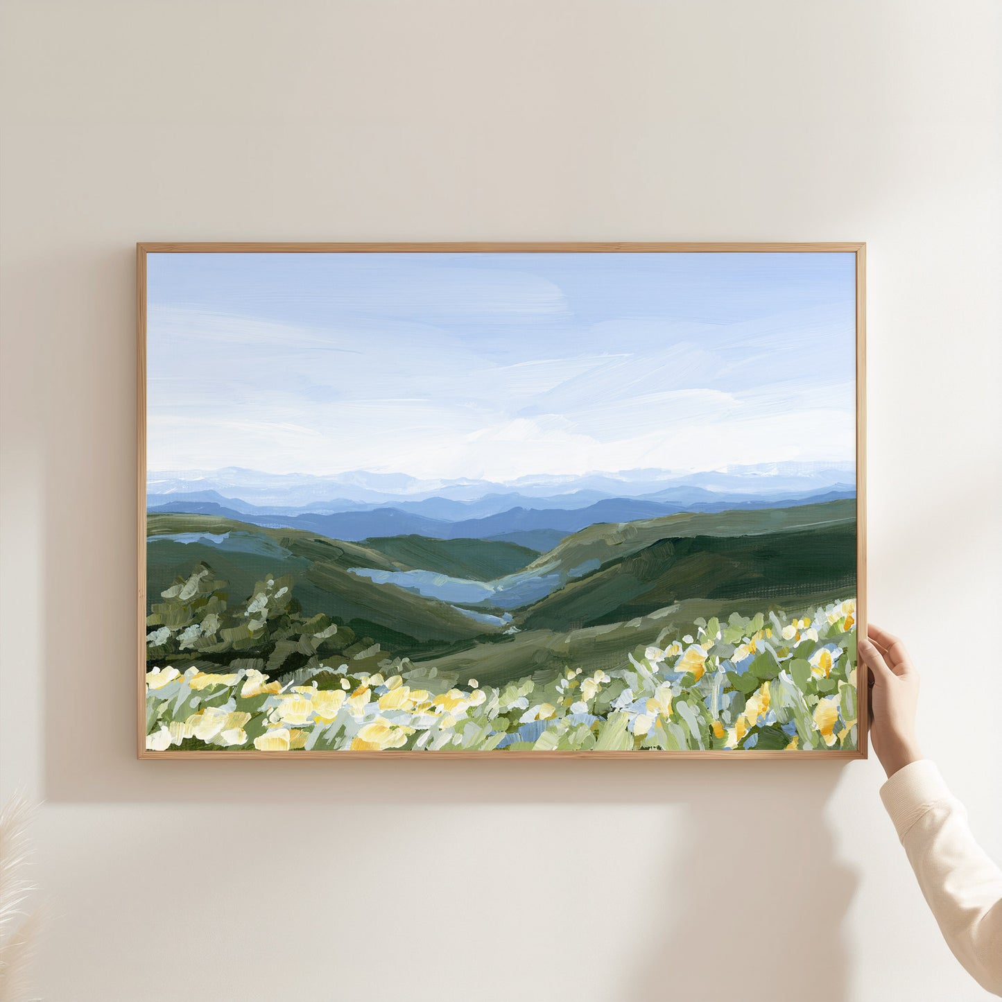 Kunstdruck „Blue Ridge in Bloom“