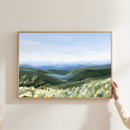 Kunstdruck „Blue Ridge in Bloom“