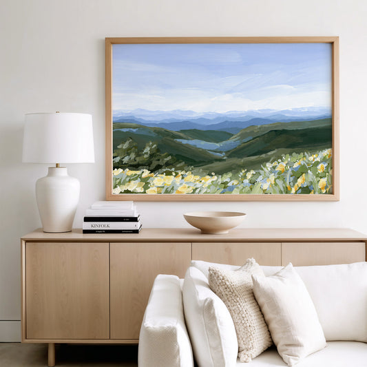"Blue Ridge in Bloom" Art Print