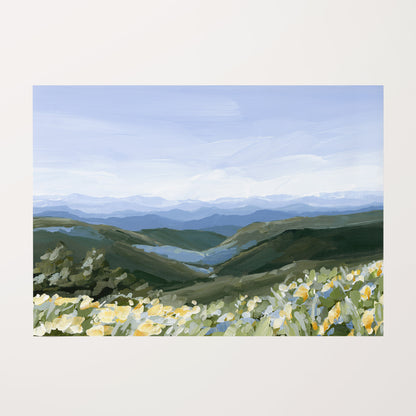 Kunstdruck „Blue Ridge in Bloom“