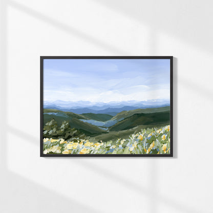 Kunstdruck „Blue Ridge in Bloom“