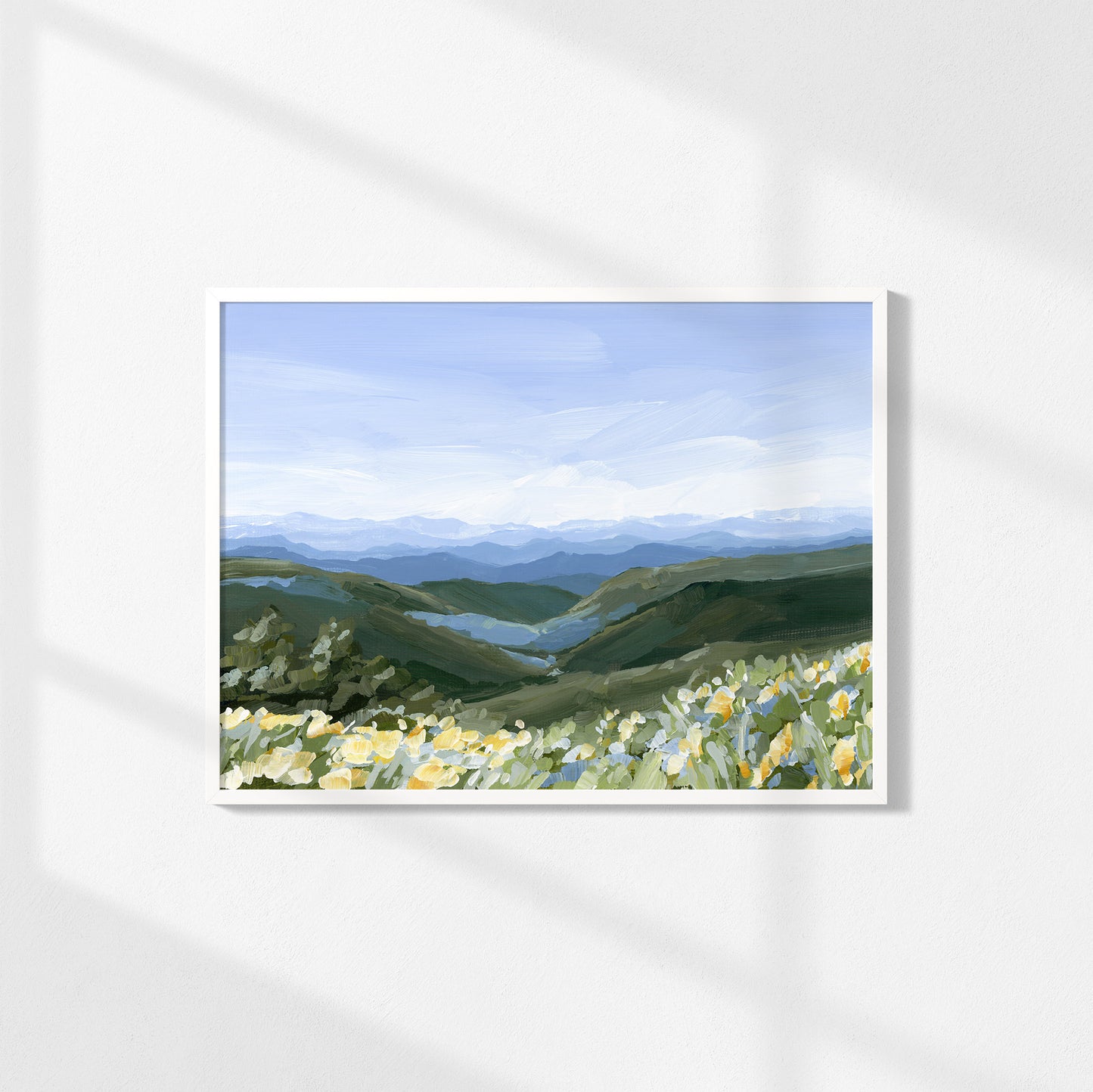Kunstdruck „Blue Ridge in Bloom“