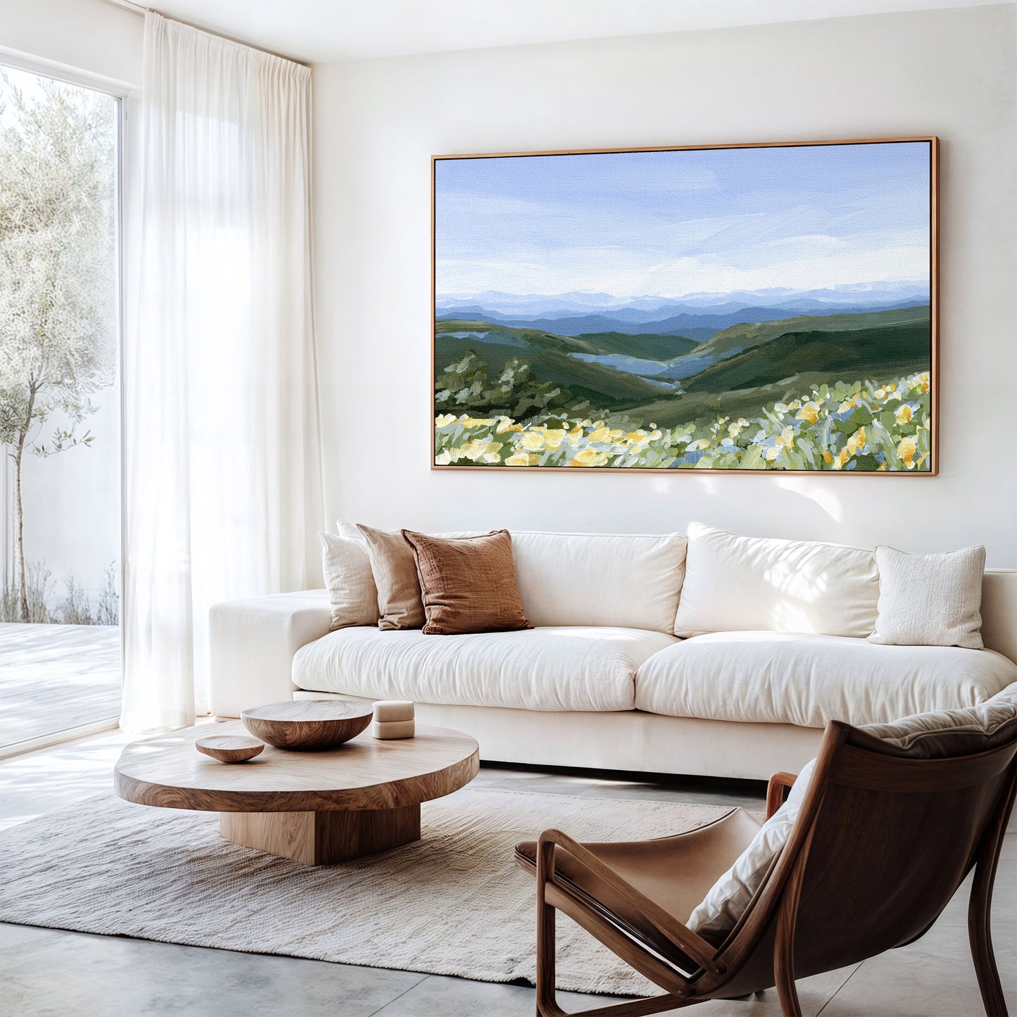Kunstdruck „Blue Ridge in Bloom“