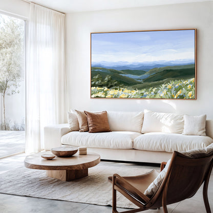 Kunstdruck „Blue Ridge in Bloom“