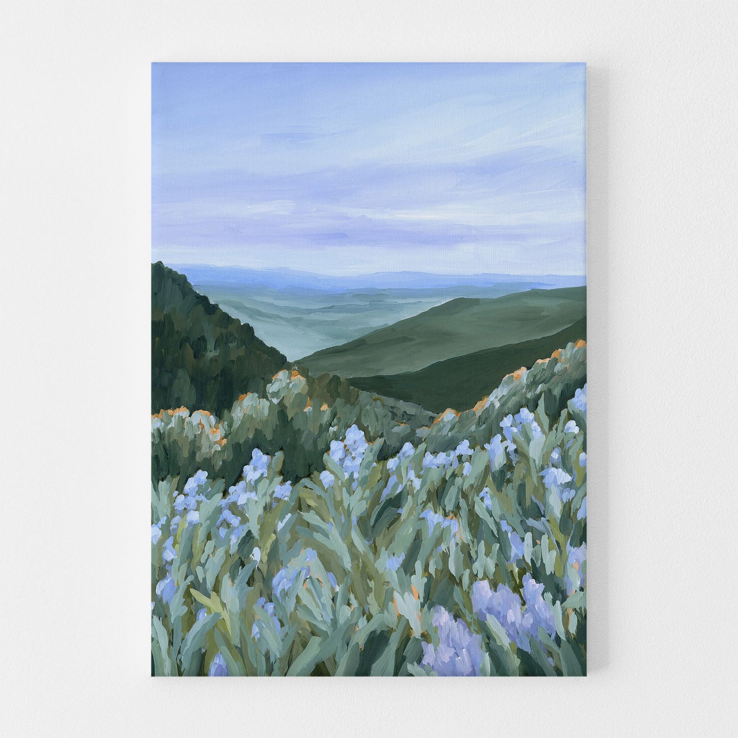 ’Blue Ridge Rising’ Art Print - Stretched Canvas / 8x10 in / No Frame