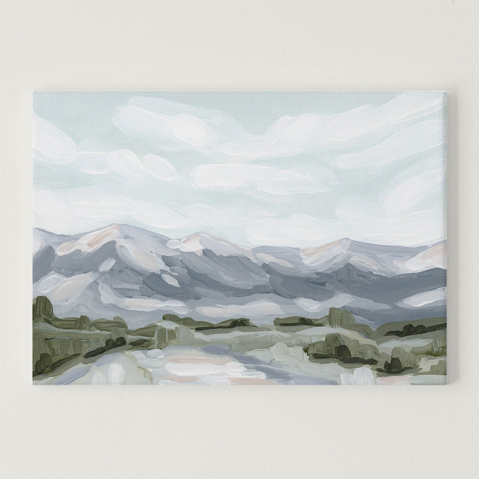 ’Breckenridge’ 8x10 Unframed Stretched Canvas Art Print || Final Sale Breckenridge Colorado Ski Wall abstract Artwork