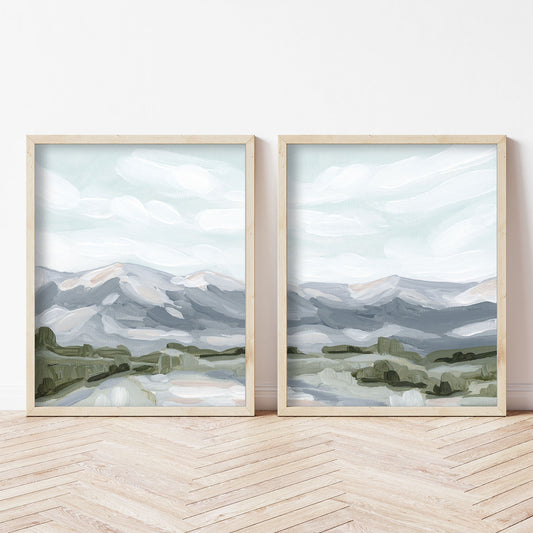 Breckenridge colorado abstract landscape wall art
