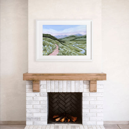 ’Brush Creek’ Art Print - Crested Butte Colorado - abstract - Artwork