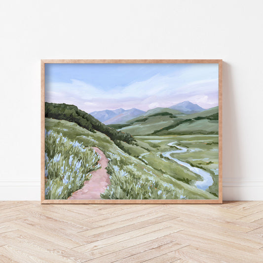 ’Brush Creek’ Art Print - Crested Butte Colorado - abstract - Artwork