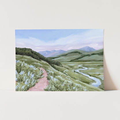 ’Brush Creek’ Art Print - Paper / 5x7 in / No Frame - Crested Butte Colorado - abstract - Artwork