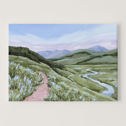 ’Brush Creek’ Art Print - Stretched Canvas / 8x10 in / No Frame - Crested Butte Colorado - abstract - Artwork