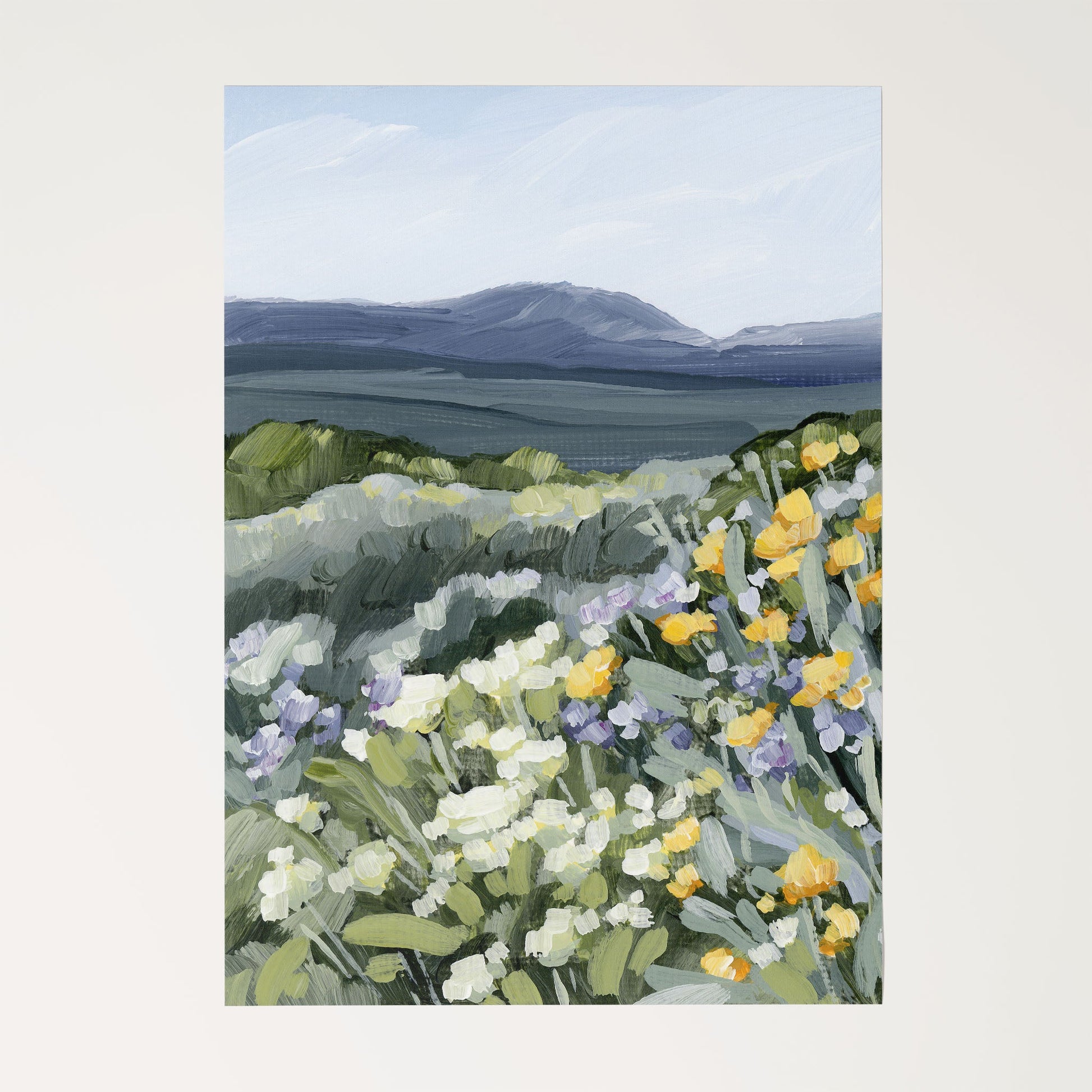 ’Buffalo Mountain’ Art Print Rolled Canvas / 8x10 in / No Frame Colorado Wall abstract Artwork Dillon