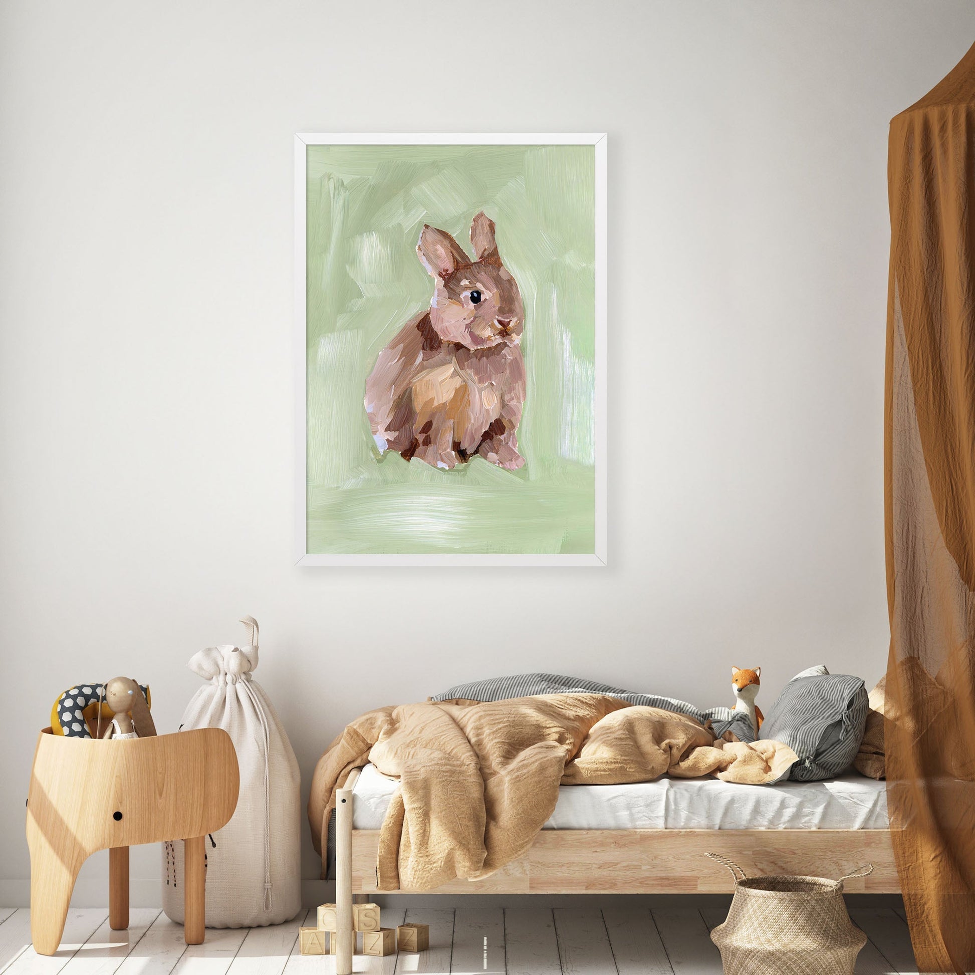 ’Bunny I’ Art Print - Kid’s Room Animal Wall - animal - animals - Artwork - Bedroom