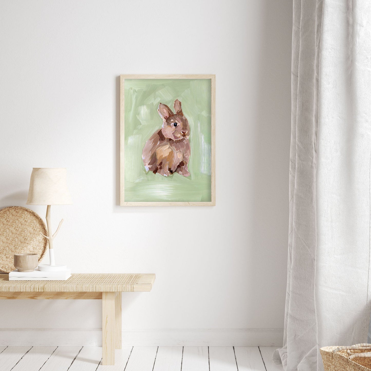 ’Bunny I’ Art Print - Kid’s Room Animal Wall - animal - animals - Artwork - Bedroom