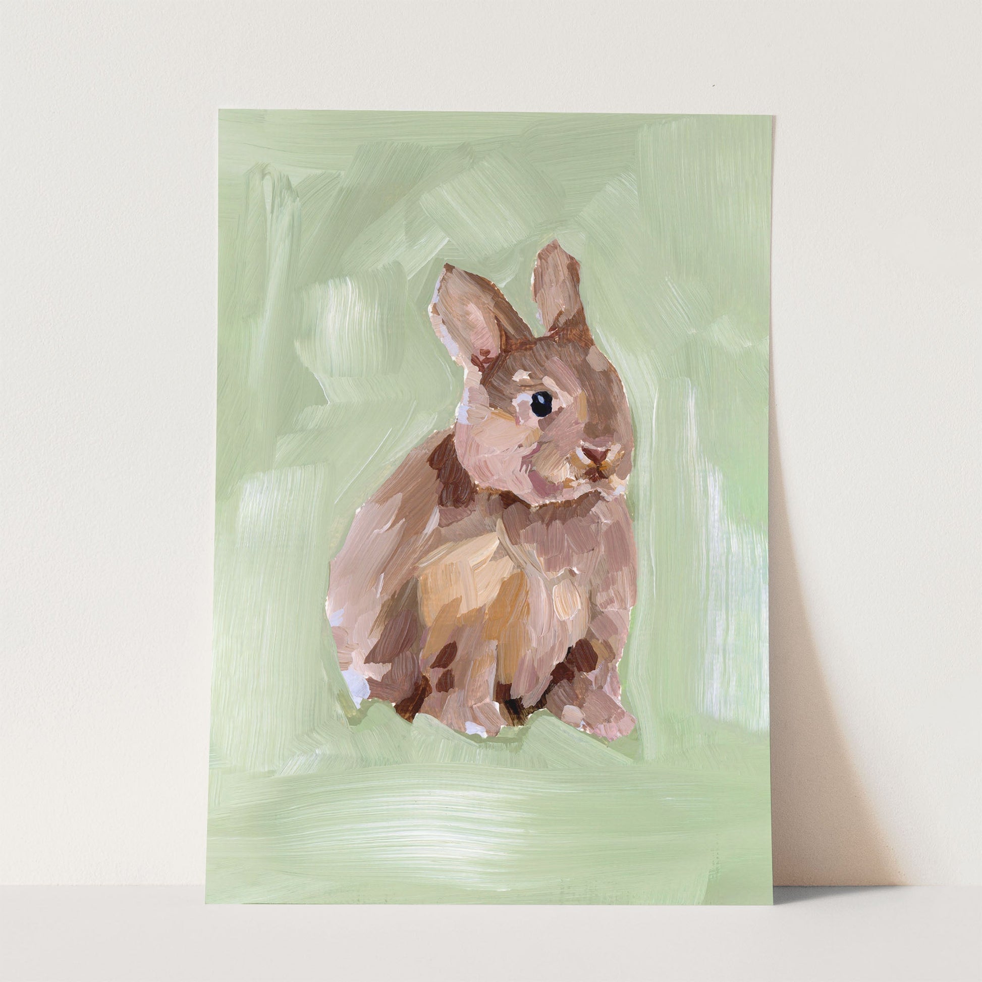 ’Bunny I’ Art Print - Paper / 5x7 in / No Frame - Kid’s Room Animal Wall - animal - animals - Artwork - Bedroom