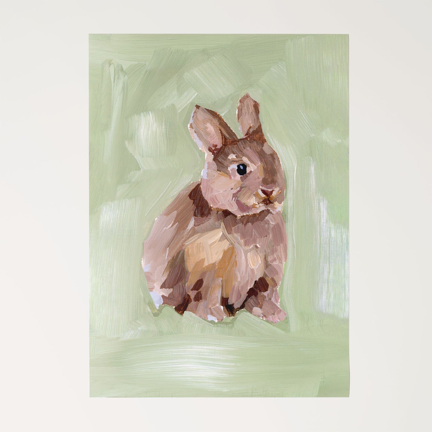 ’Bunny I’ Art Print - Rolled Canvas / 8x10 in / No Frame - Kid’s Room Animal Wall - animal - animals - Artwork - Bedroom