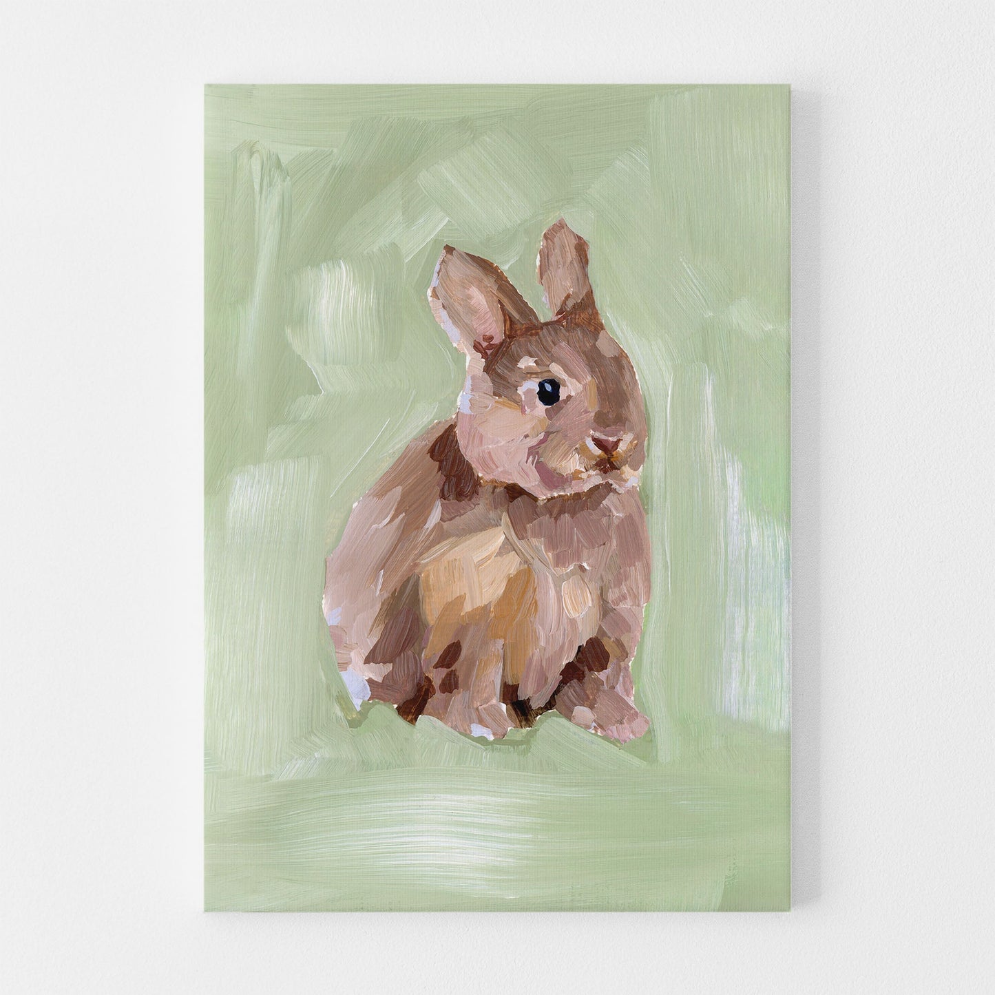 ’Bunny I’ Art Print - Stretched Canvas / 8x10 in / No Frame - Kid’s Room Animal Wall - animal - animals - Artwork