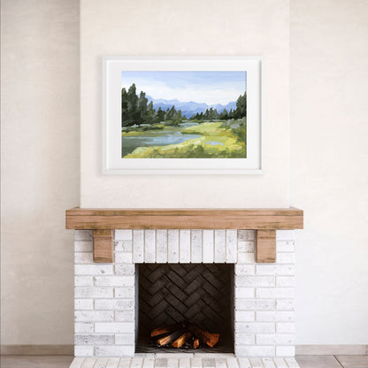 ’Canadian Rockies’ Art Print - Banff National Park Wall - alberta - Artwork
