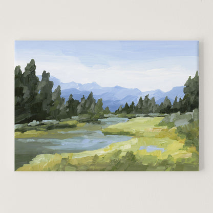 ’Canadian Rockies’ Art Print - Stretched Canvas / 8x10 in / No Frame - Banff National Park Wall - alberta - Artwork